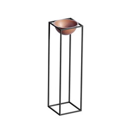 Aberto Design Maceta Decorativa GED-020-B Negro y cobre